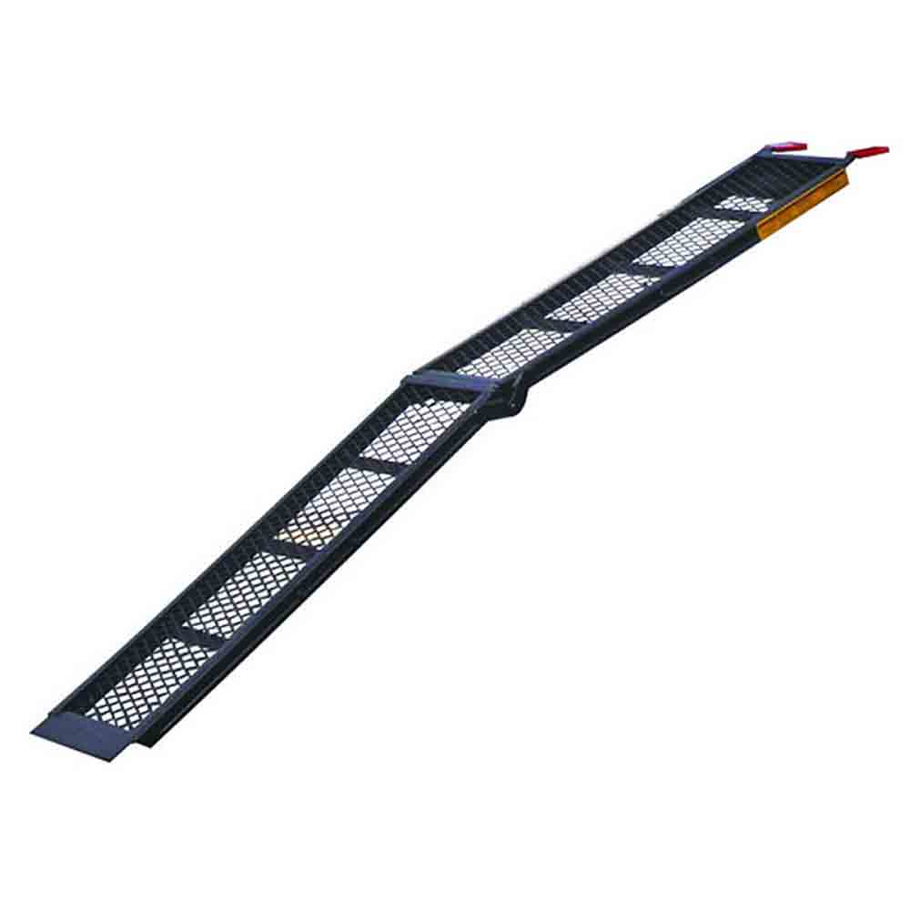 Center-Folding Mild Arched Steel Mesh Loading Ramp 800 lb. Rated (per ramp) - 80