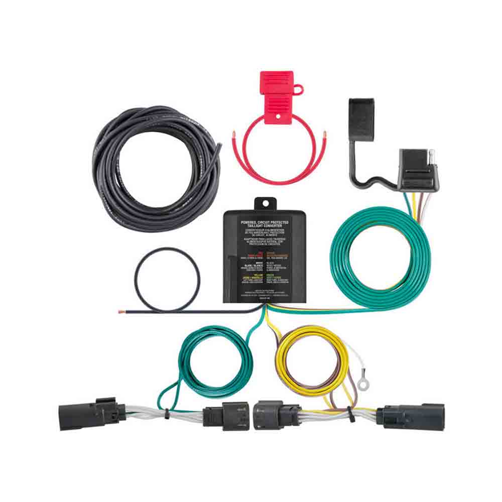T-Connector Custom Wiring Harness, 4-Way Flat Output, 2009-2019 Ford Flex